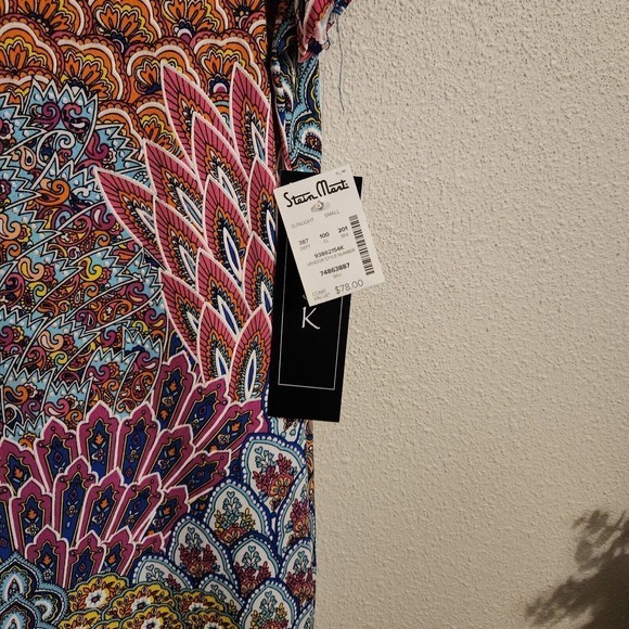 MSK Paisely Midi Shift Dress‎ Women's Size Small - Picture 3 of 4